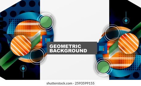 Dynamic complex geometric abstract background