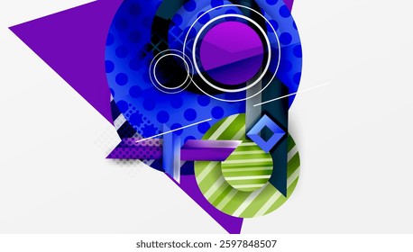 Dynamic complex geometric abstract background