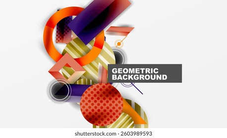 Dynamic complex geometric abstract background