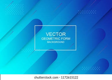 Dynamic composition. Modern design geometric background. Landing page template. Vector illustration.