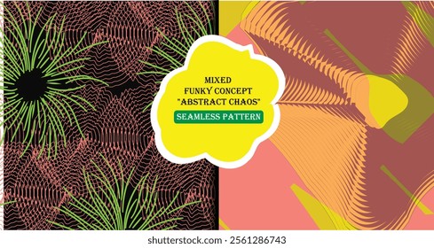 Dynamic compositions of freeform doodles, scattered confetti, and layered detail textures , randomness and playful abstraction for party supplies, lifestyle products, digital  social media templates  
