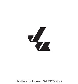 dynamic and cool design VJ monogram initial logo letter esport concept