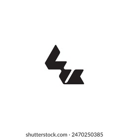 dynamic and cool design VL monogram initial logo letter esport concept