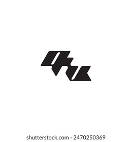 Diseño dinámico y fresco VQ monograma inicial logo carta concepto de exportación