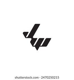 dynamic and cool design WJ monogram initial logo letter esport concept