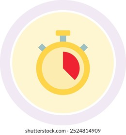 Dynamic Countdown Clock Icon Representing Time Management, Anticipation, and Events, Perfect for Highlighting Deadlines, New Year Celebrations, and Exciting Moments of Waiting