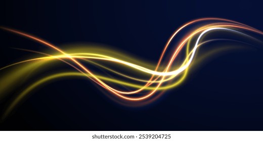 Dynamic cover or colourful layout for sport event. Modern abstract sport background. Trendy geometric neon collage for speed movement. Night race advertising. Banner or poster for motion