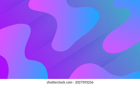 Dynamic Cover. Liquid Texture. Color Spectrum Invitation. Colorful Frame. Vibrant Element. Wave Landing Page. Blue Digital Banner. Art Modern Shape. Magenta Dynamic Cover