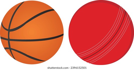 Arte vectorial dinámico de baloncesto y baloncesto, capturando la esencia de los deportes con detalles intrincados, ideal para diseños con temática atlética.