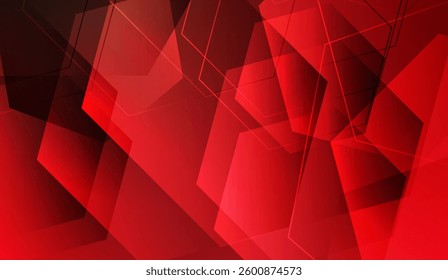 Dynamic crimson geometric pattern with subtle gradients and overlapping shapes, creating a modern and sophisticated backdrop for a variety of design applications and digital platforms