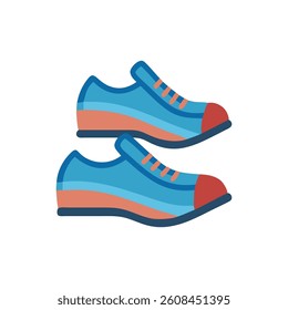 Dynamic Cross Training Shoes Icon. Design of Fitness and Gym Icons.