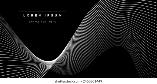 Dynamic curve stripe line abstract background