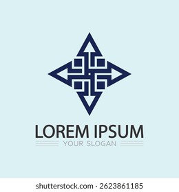 Dynamic Curved Arrow Logo Representing Motion, Transformation, and Business Development Concept

