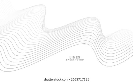 tela de fundo de curvas dinâmicas e padrão de linhas confusas para o vetor de apresentação