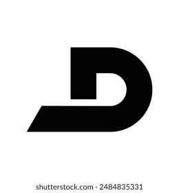 Dynamic D Logo for Modern Business Identity