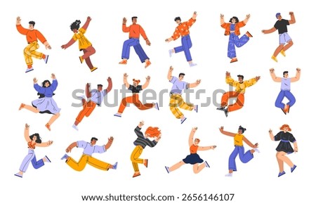 Dynamic Dance Moves Colorful Illustrations Depicting Vibrant People in Exciting Motion