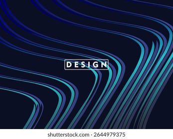 Dynamic dark blue abstract background with gradient diagonal wave pattern, creating a modern and futuristic aesthetic ideal for graphic design, technology or digital concepts.