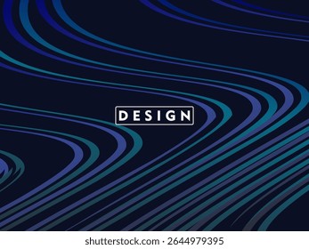 Fundo abstrato azul escuro dinâmico com padrão de onda diagonal gradiente, criando um ideal estético moderno e futurista para design gráfico, tecnologia ou conceitos digitais.