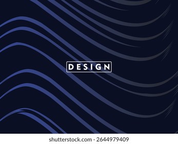 Dynamic dark blue abstract background with gradient diagonal wave pattern, creating a modern and futuristic aesthetic ideal for graphic design, technology or digital concepts.