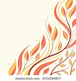 Dynamic Dark Fantasy Abstract Background with a Mix of Fire