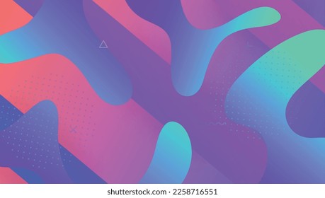 Dynamic Design. Horizontal Geometry. Cool Neon Banner. Gradient Journal. Pink Graphic Background. Trendy Frame. Abstract Layout. Flat Landing Page. Lilac Dynamic Design