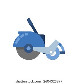 A dynamic design icon showcasing concrete cutters, ideal for construction applications.