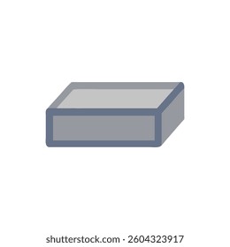 A dynamic design icon showcasing concrete blocks, ideal for building applications.