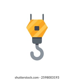 A dynamic design icon showcasing construction crane hooks, ideal for lifting applications.
