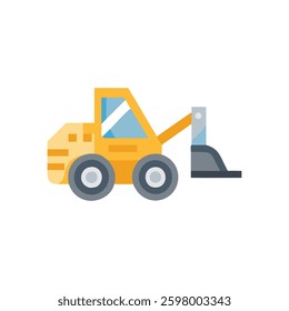 A dynamic design icon showcasing a construction loader, perfect for various machinery applications.