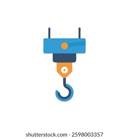A dynamic design icon showcasing a construction hoist, ideal for operational projects.