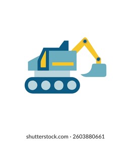 A dynamic design icon showcasing heavy machinery, ideal for industrial applications.