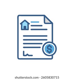 A dynamic design icon showcasing lease terms, ideal for rental applications.