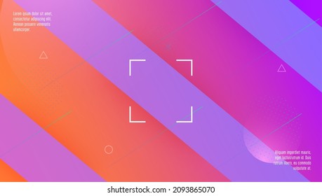 Dynamic Design. Mobile Frame. Blue Plastic Shape. Geometric Shapes. Liquid Background. Multicolor Invitation. Art Futuristic Flyer. Flat Landing Page. Violet Dynamic Design