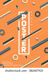 Dynamic design poster template.