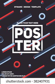 Dynamic design poster template.