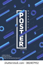 Dynamic design poster template.
