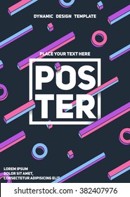 Dynamic design poster template.