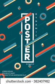 Dynamic design poster template.