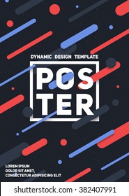 Dynamic design poster template.