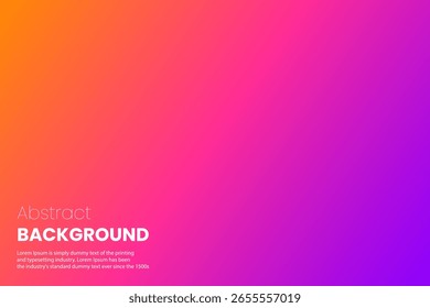 A dynamic diagonal gradient from top‑left orange through magenta to bottom‑right violet, ideal for modern presentations and digital ads