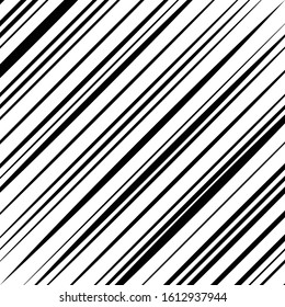 Dynamic diagonal, oblique, slanted lines, stripes geometric pattern, background. Texture with skew lines. Linear, lineal design with parallel, straight streaks. Tilted, angle strips illustration