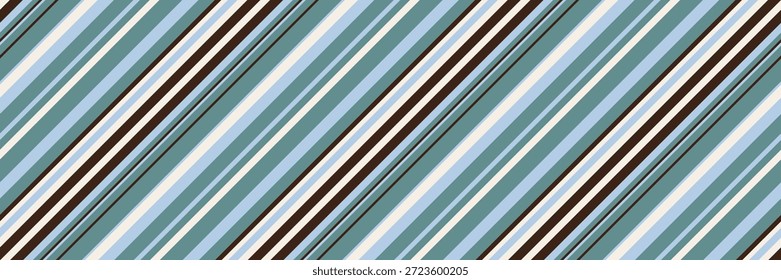 Listras diagonais dinâmicas em azuis frios, brancos cremosos e castanhos profundos criam um padrão versátil perfeito para designs têxteis, fundos de site ou marca moderna.