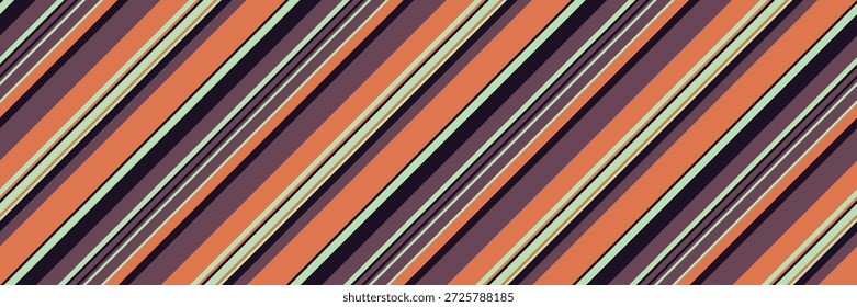 Dynamic diagonal stripes in muted orange, purple, and cream create a vibrant, modern pattern.