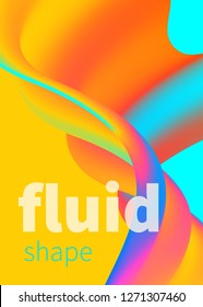 Dynamic digital gradient future wave, futuristic abstract modern banner, color fluid splash, trend presentation, music poster, flyer, template. Vector illustration