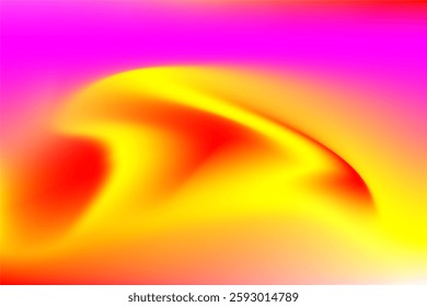 Dynamic digital graphic showcasing a striking gradient effect blending vibrant yellow, red, and pink hues.