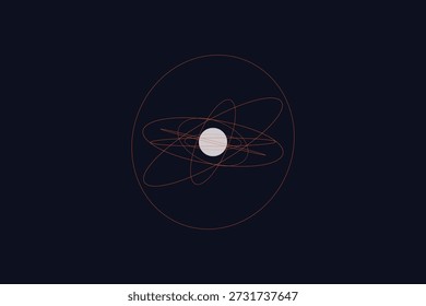 A dynamic digital illustration of a glowing sphere representing global cyber security and interconnected networks.