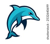 Dynamic Dolphin The Playful and Powerful Mascot Logo