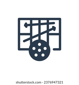 Dynamic Double Bounce Strategy Vector Icon Illustration