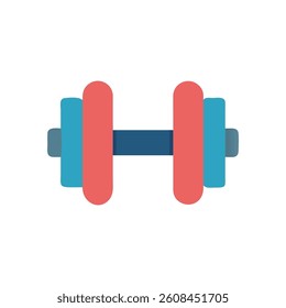 Dynamic Dumbbell Icon for Workouts. Design of Fitness and Gym Icons.