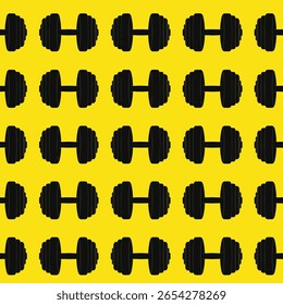 Dynamic dumbbell workout pattern featuring energetic fitness equipment for gym enthusiasts and health